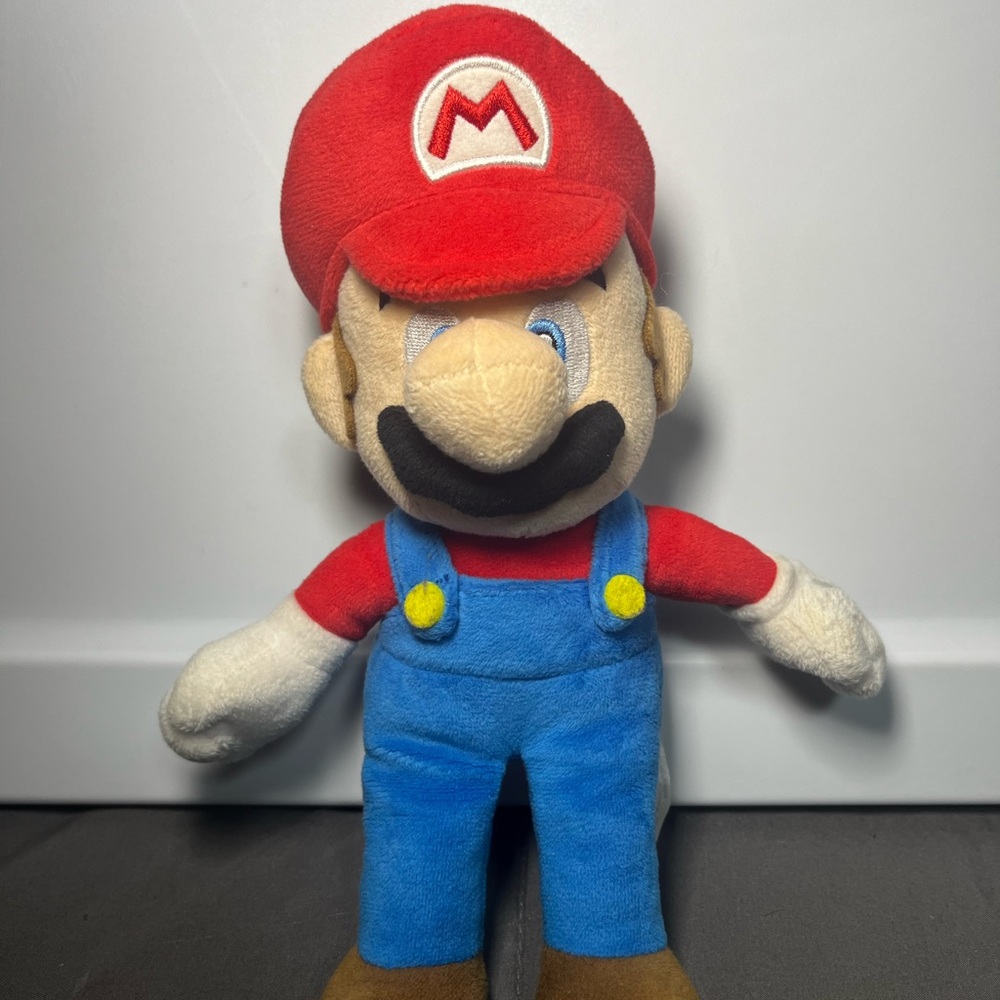 2017 Nintendo Little Buddy Super Mario Bros 10" Plush Figure Stuffed Toy Sanei